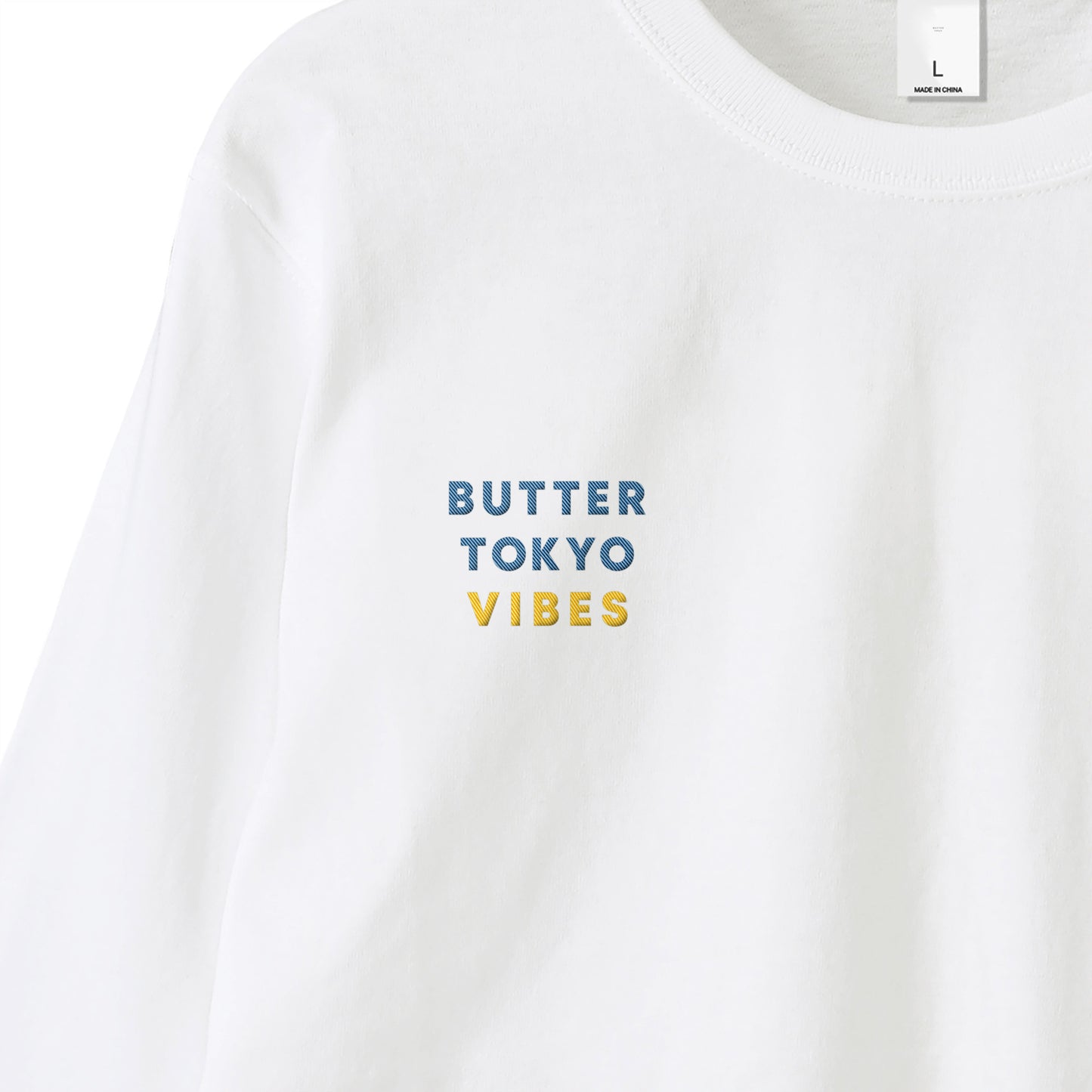 BUTTER tokyo VIBES 長袖（白）